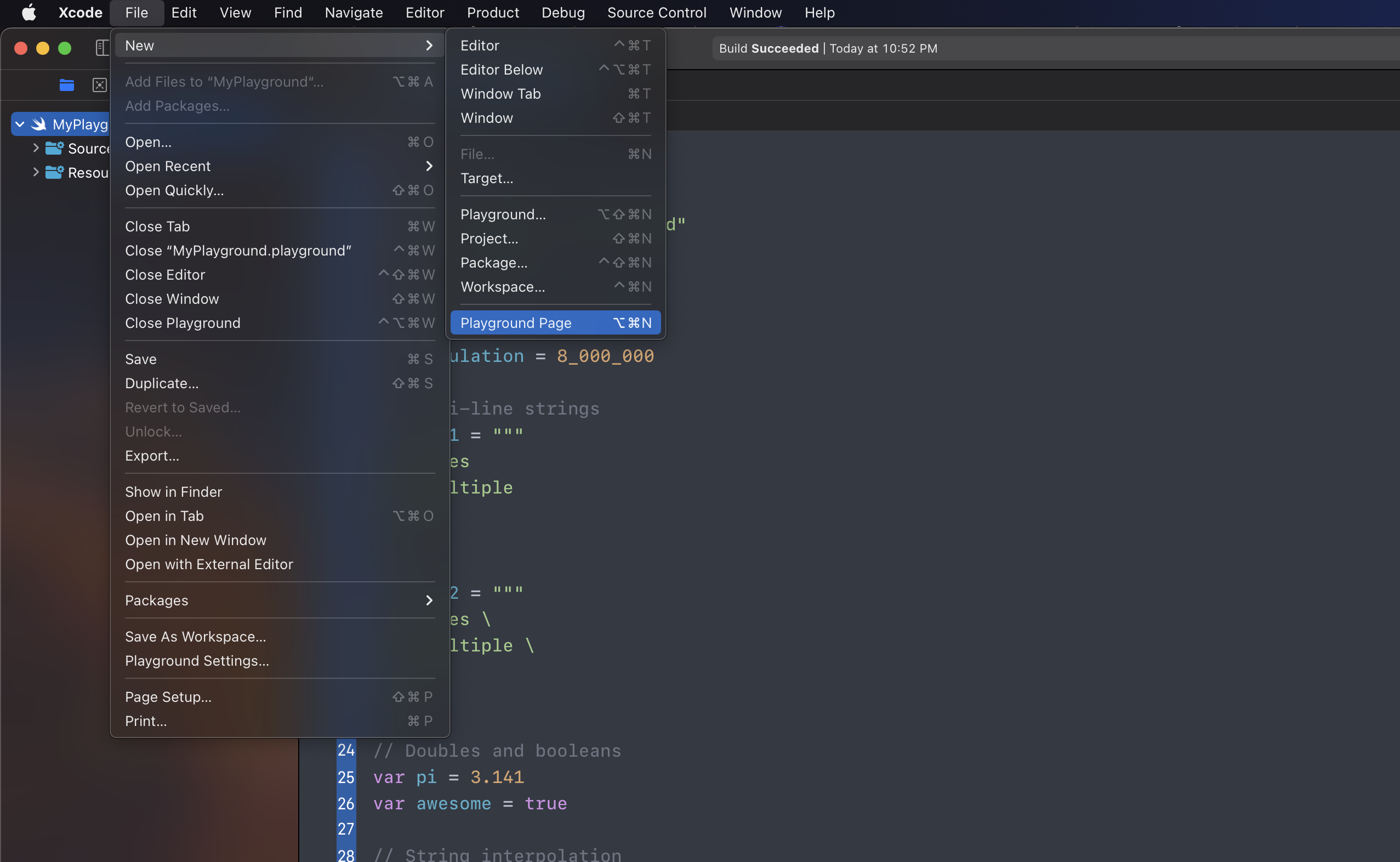 Multiple Pages Xcode Playground